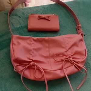 Elegant Pink Women's Bag Set